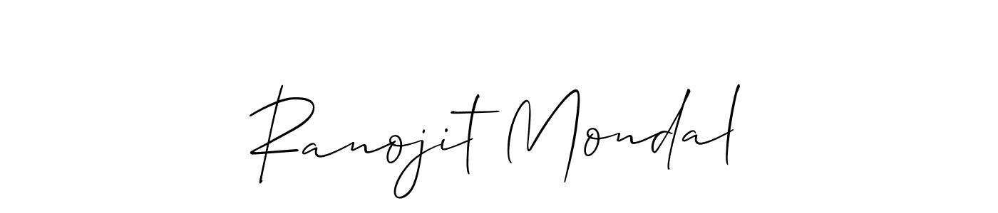 Create a beautiful signature design for name Ranojit Mondal. With this signature (Allison_Script) fonts, you can make a handwritten signature for free. Ranojit Mondal signature style 2 images and pictures png