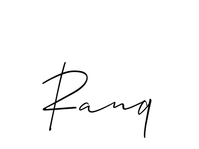 How to Draw Ranq signature style? Allison_Script is a latest design signature styles for name Ranq. Ranq signature style 2 images and pictures png