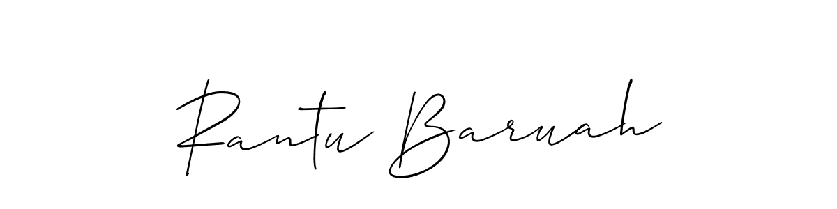 Create a beautiful signature design for name Rantu Baruah. With this signature (Allison_Script) fonts, you can make a handwritten signature for free. Rantu Baruah signature style 2 images and pictures png