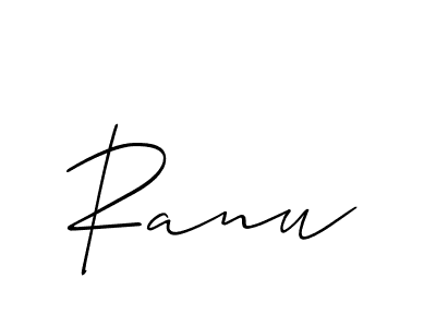 How to make Ranu name signature. Use Allison_Script style for creating short signs online. This is the latest handwritten sign. Ranu signature style 2 images and pictures png