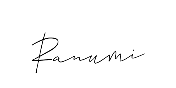 Once you've used our free online signature maker to create your best signature Allison_Script style, it's time to enjoy all of the benefits that Ranumi name signing documents. Ranumi signature style 2 images and pictures png