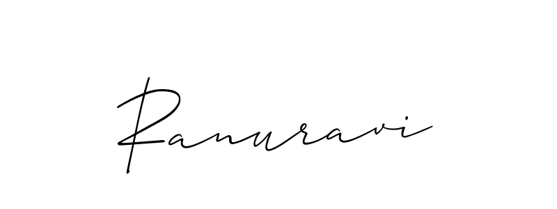 How to Draw Ranuravi signature style? Allison_Script is a latest design signature styles for name Ranuravi. Ranuravi signature style 2 images and pictures png