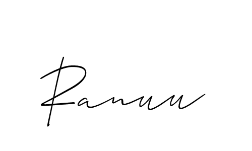 Use a signature maker to create a handwritten signature online. With this signature software, you can design (Allison_Script) your own signature for name Ranuu. Ranuu signature style 2 images and pictures png