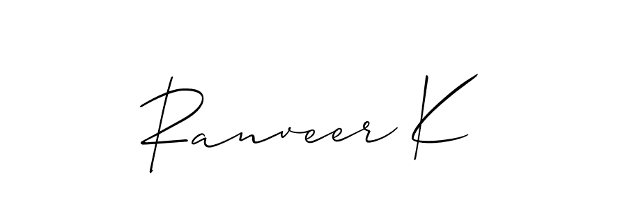 Best and Professional Signature Style for Ranveer K. Allison_Script Best Signature Style Collection. Ranveer K signature style 2 images and pictures png