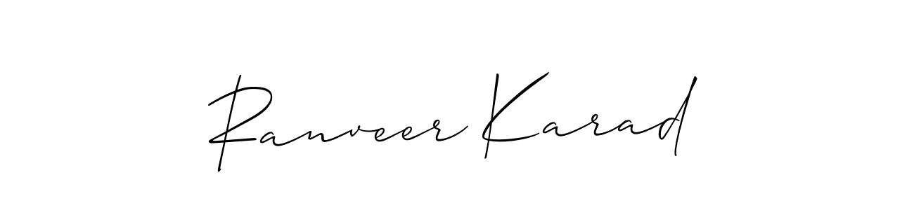 Once you've used our free online signature maker to create your best signature Allison_Script style, it's time to enjoy all of the benefits that Ranveer Karad name signing documents. Ranveer Karad signature style 2 images and pictures png