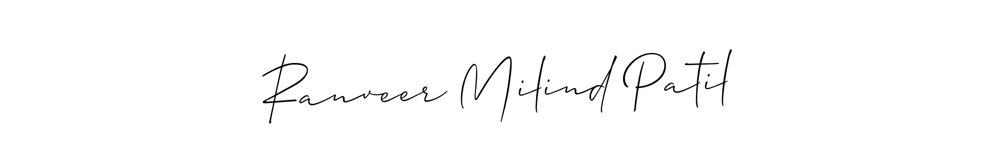 Make a short Ranveer Milind Patil signature style. Manage your documents anywhere anytime using Allison_Script. Create and add eSignatures, submit forms, share and send files easily. Ranveer Milind Patil signature style 2 images and pictures png