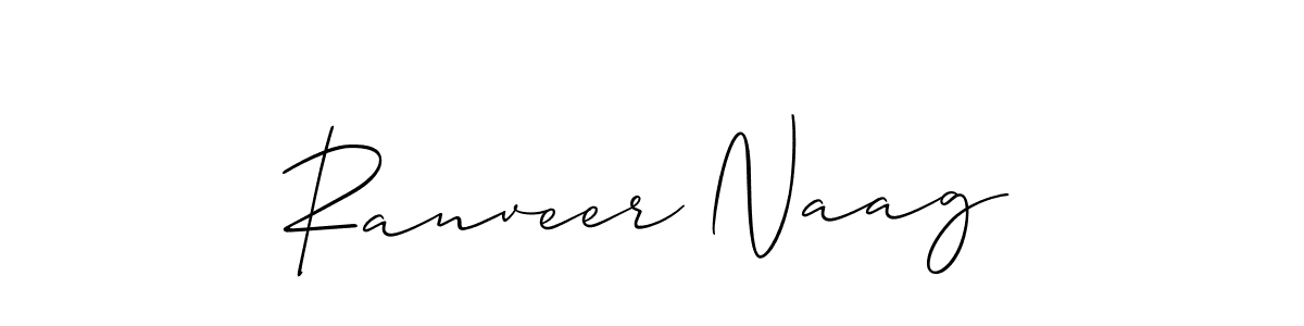 How to make Ranveer Naag signature? Allison_Script is a professional autograph style. Create handwritten signature for Ranveer Naag name. Ranveer Naag signature style 2 images and pictures png