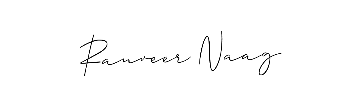 How to make Ranveer Naag signature? Allison_Script is a professional autograph style. Create handwritten signature for Ranveer Naag name. Ranveer Naag signature style 2 images and pictures png