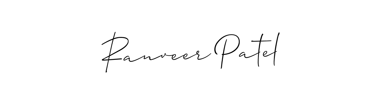 Allison_Script is a professional signature style that is perfect for those who want to add a touch of class to their signature. It is also a great choice for those who want to make their signature more unique. Get Ranveer Patel name to fancy signature for free. Ranveer Patel signature style 2 images and pictures png