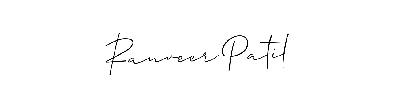 How to make Ranveer Patil signature? Allison_Script is a professional autograph style. Create handwritten signature for Ranveer Patil name. Ranveer Patil signature style 2 images and pictures png