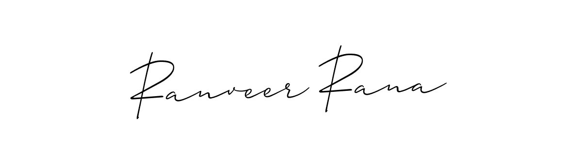 Use a signature maker to create a handwritten signature online. With this signature software, you can design (Allison_Script) your own signature for name Ranveer Rana. Ranveer Rana signature style 2 images and pictures png