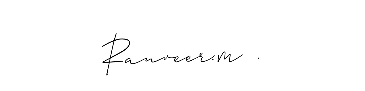 Similarly Allison_Script is the best handwritten signature design. Signature creator online .You can use it as an online autograph creator for name Ranveer.m  .. Ranveer.m  . signature style 2 images and pictures png