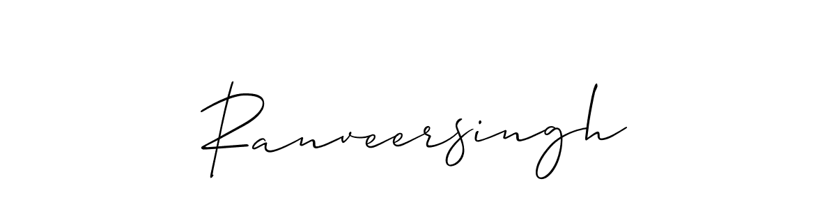 How to make Ranveersingh signature? Allison_Script is a professional autograph style. Create handwritten signature for Ranveersingh name. Ranveersingh signature style 2 images and pictures png