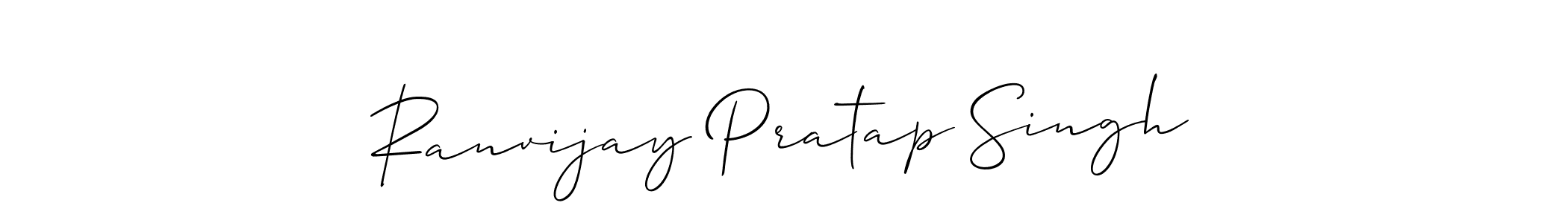 if you are searching for the best signature style for your name Ranvijay Pratap Singh. so please give up your signature search. here we have designed multiple signature styles  using Allison_Script. Ranvijay Pratap Singh signature style 2 images and pictures png
