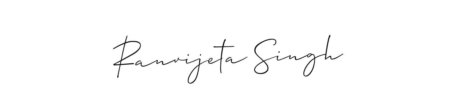 Design your own signature with our free online signature maker. With this signature software, you can create a handwritten (Allison_Script) signature for name Ranvijeta Singh. Ranvijeta Singh signature style 2 images and pictures png