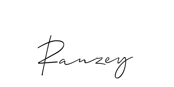 Also we have Ranzey name is the best signature style. Create professional handwritten signature collection using Allison_Script autograph style. Ranzey signature style 2 images and pictures png