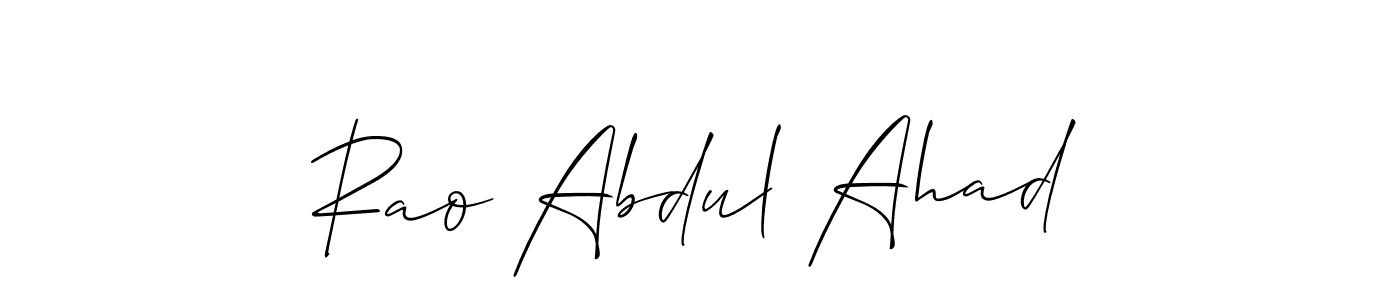 See photos of Rao Abdul Ahad official signature by Spectra . Check more albums & portfolios. Read reviews & check more about Allison_Script font. Rao Abdul Ahad signature style 2 images and pictures png