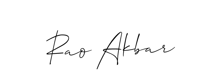 Make a beautiful signature design for name Rao Akbar. Use this online signature maker to create a handwritten signature for free. Rao Akbar signature style 2 images and pictures png