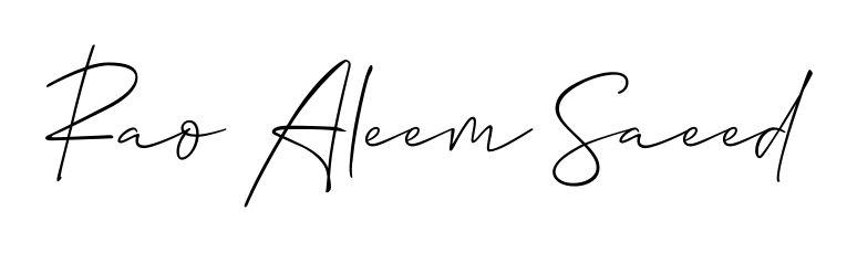 Express your personality with a custom Rao Aleem Saeed signature crafted with Allison_Script typography. Free transparent PNG download available. Rao Aleem Saeed signature style 2 images and pictures png