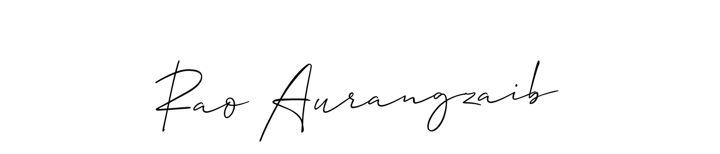 Design your own signature with our free online signature maker. With this signature software, you can create a handwritten (Allison_Script) signature for name Rao Aurangzaib. Rao Aurangzaib signature style 2 images and pictures png