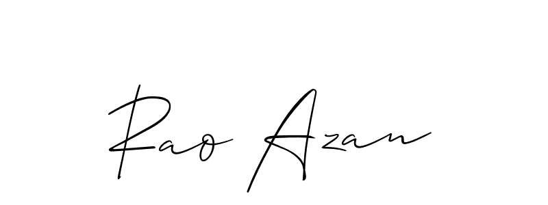 Make a beautiful signature design for name Rao Azan. Use this online signature maker to create a handwritten signature for free. Rao Azan signature style 2 images and pictures png