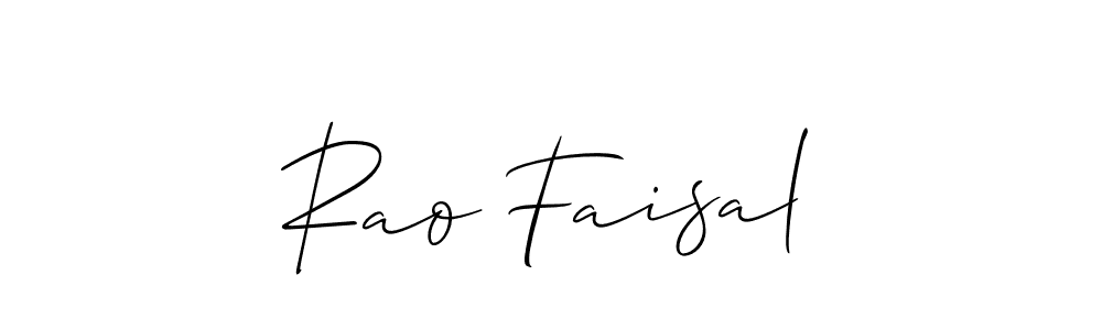 The best way (Allison_Script) to make a short signature is to pick only two or three words in your name. The name Rao Faisal include a total of six letters. For converting this name. Rao Faisal signature style 2 images and pictures png