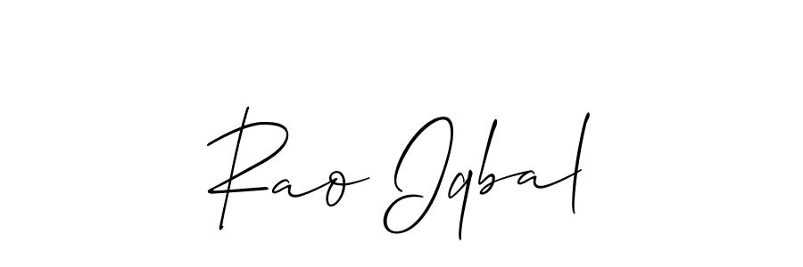 How to Draw Rao Iqbal signature style? Allison_Script is a latest design signature styles for name Rao Iqbal. Rao Iqbal signature style 2 images and pictures png