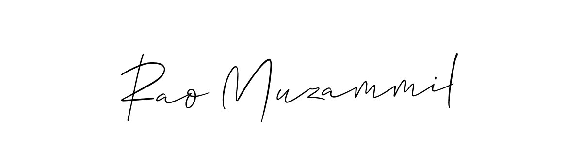 Make a beautiful signature design for name Rao Muzammil. Use this online signature maker to create a handwritten signature for free. Rao Muzammil signature style 2 images and pictures png