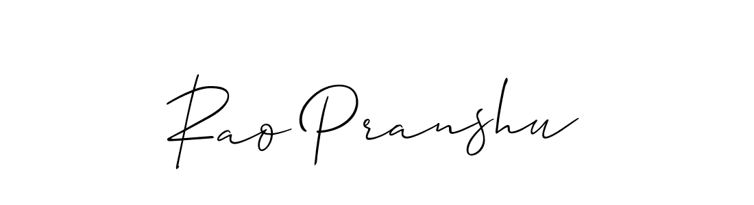 Also You can easily find your signature by using the search form. We will create Rao Pranshu name handwritten signature images for you free of cost using Allison_Script sign style. Rao Pranshu signature style 2 images and pictures png