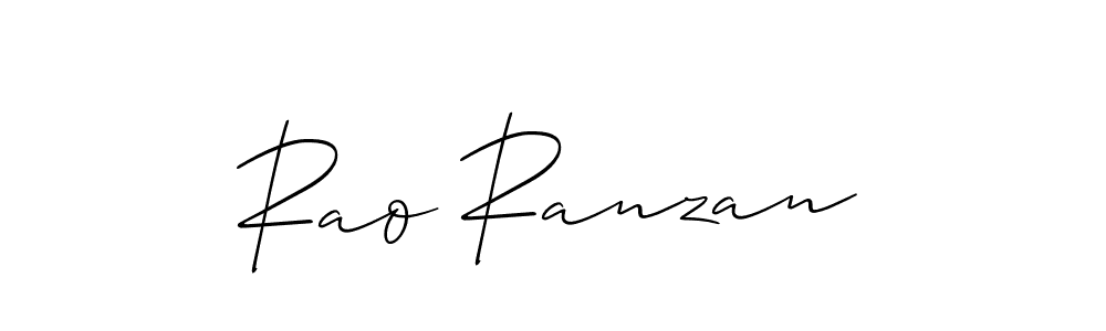 Make a beautiful signature design for name Rao Ranzan. With this signature (Allison_Script) style, you can create a handwritten signature for free. Rao Ranzan signature style 2 images and pictures png