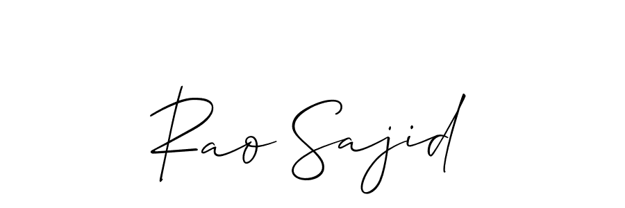 Similarly Allison_Script is the best handwritten signature design. Signature creator online .You can use it as an online autograph creator for name Rao Sajid. Rao Sajid signature style 2 images and pictures png