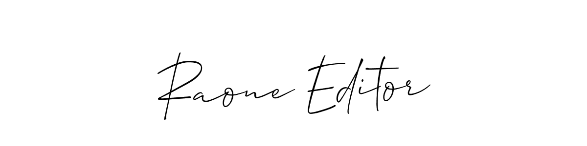 if you are searching for the best signature style for your name Raone Editor. so please give up your signature search. here we have designed multiple signature styles  using Allison_Script. Raone Editor signature style 2 images and pictures png