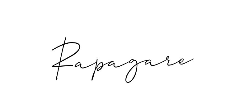 Allison_Script is a professional signature style that is perfect for those who want to add a touch of class to their signature. It is also a great choice for those who want to make their signature more unique. Get Rapagare name to fancy signature for free. Rapagare signature style 2 images and pictures png