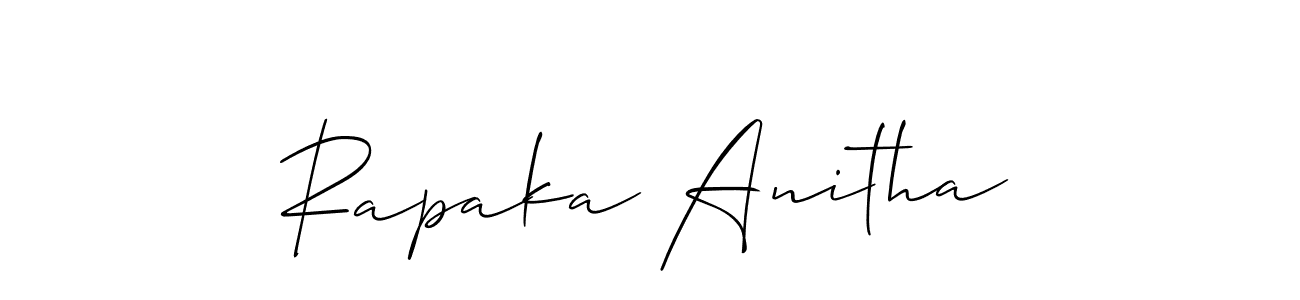 Check out images of Autograph of Rapaka Anitha name. Actor Rapaka Anitha Signature Style. Allison_Script is a professional sign style online. Rapaka Anitha signature style 2 images and pictures png