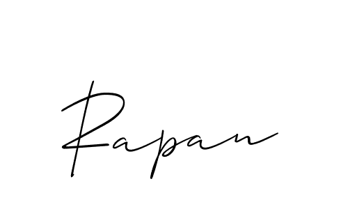How to make Rapan name signature. Use Allison_Script style for creating short signs online. This is the latest handwritten sign. Rapan signature style 2 images and pictures png