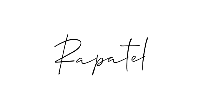 You can use this online signature creator to create a handwritten signature for the name Rapatel. This is the best online autograph maker. Rapatel signature style 2 images and pictures png