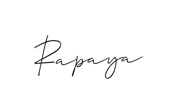 How to make Rapaya signature? Allison_Script is a professional autograph style. Create handwritten signature for Rapaya name. Rapaya signature style 2 images and pictures png