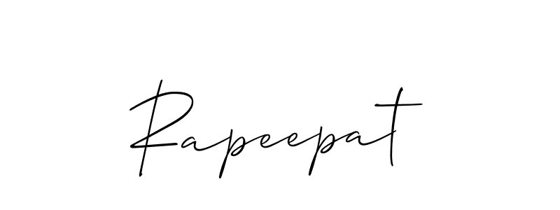 Make a beautiful signature design for name Rapeepat. With this signature (Allison_Script) style, you can create a handwritten signature for free. Rapeepat signature style 2 images and pictures png