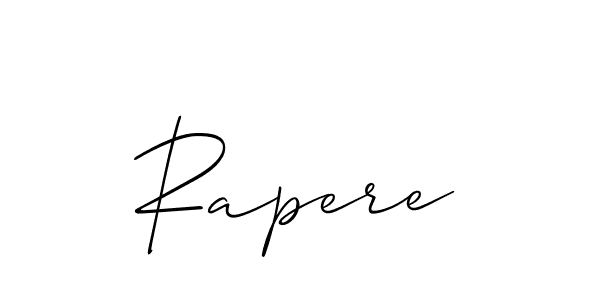 Make a beautiful signature design for name Rapere. With this signature (Allison_Script) style, you can create a handwritten signature for free. Rapere signature style 2 images and pictures png