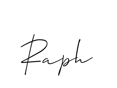 if you are searching for the best signature style for your name Raph. so please give up your signature search. here we have designed multiple signature styles  using Allison_Script. Raph signature style 2 images and pictures png