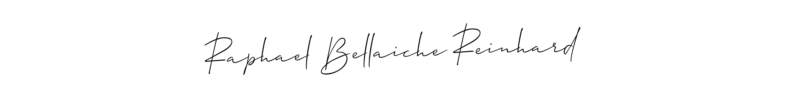 Design your own signature with our free online signature maker. With this signature software, you can create a handwritten (Allison_Script) signature for name Raphael Bellaiche Reinhard. Raphael Bellaiche Reinhard signature style 2 images and pictures png