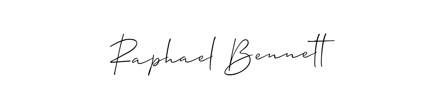 Raphael Bennett stylish signature style. Best Handwritten Sign (Allison_Script) for my name. Handwritten Signature Collection Ideas for my name Raphael Bennett. Raphael Bennett signature style 2 images and pictures png