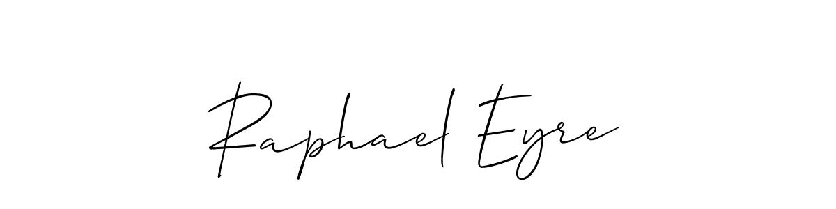 Raphael Eyre stylish signature style. Best Handwritten Sign (Allison_Script) for my name. Handwritten Signature Collection Ideas for my name Raphael Eyre. Raphael Eyre signature style 2 images and pictures png