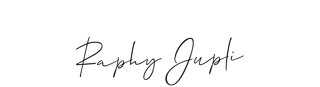 You should practise on your own different ways (Allison_Script) to write your name (Raphy Jupli) in signature. don't let someone else do it for you. Raphy Jupli signature style 2 images and pictures png