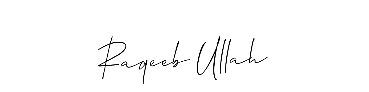 This is the best signature style for the Raqeeb Ullah name. Also you like these signature font (Allison_Script). Mix name signature. Raqeeb Ullah signature style 2 images and pictures png