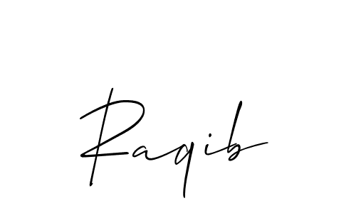 Best and Professional Signature Style for Raqib. Allison_Script Best Signature Style Collection. Raqib signature style 2 images and pictures png