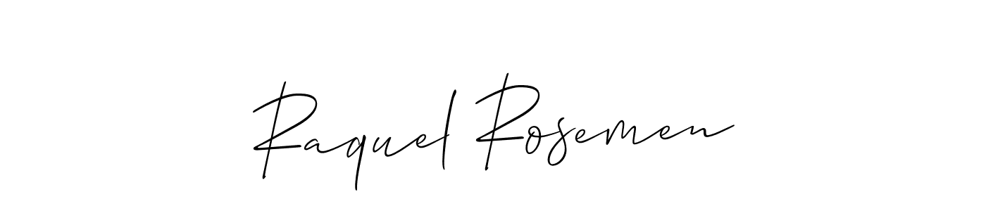 Best and Professional Signature Style for Raquel Rosemen. Allison_Script Best Signature Style Collection. Raquel Rosemen signature style 2 images and pictures png