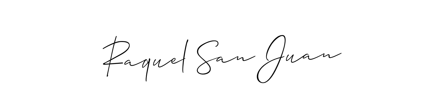 Here are the top 10 professional signature styles for the name Raquel San Juan. These are the best autograph styles you can use for your name. Raquel San Juan signature style 2 images and pictures png