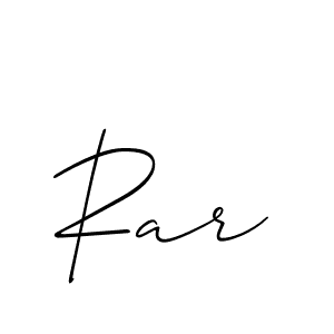 How to Draw Rar signature style? Allison_Script is a latest design signature styles for name Rar. Rar signature style 2 images and pictures png