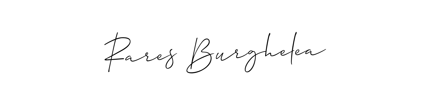 Create a beautiful signature design for name Rares Burghelea. With this signature (Allison_Script) fonts, you can make a handwritten signature for free. Rares Burghelea signature style 2 images and pictures png